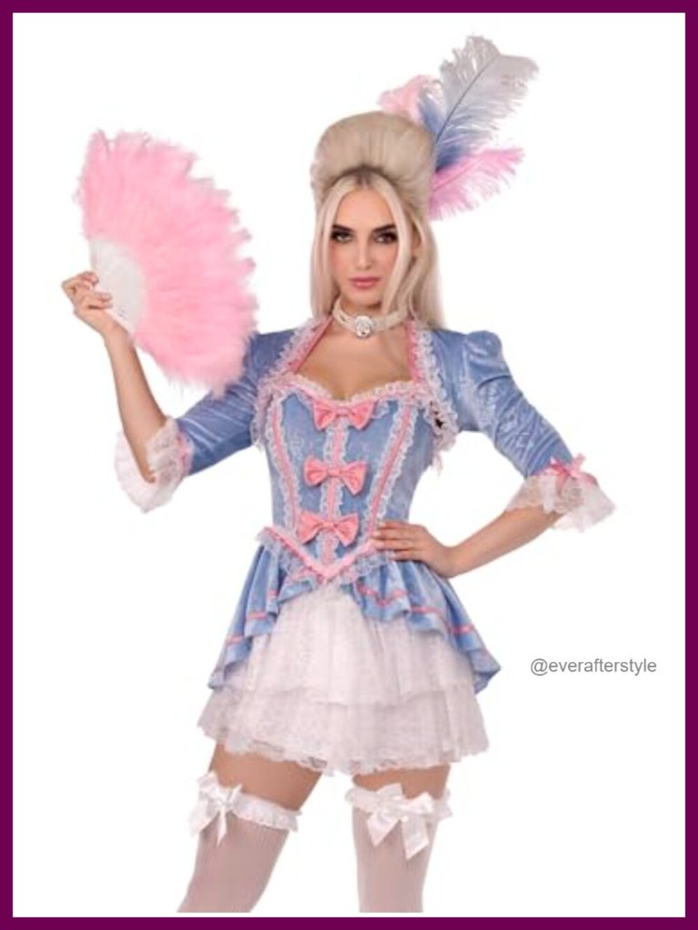 Marie Antoinette Costume Velvet Lace Dress Shrug Halloween